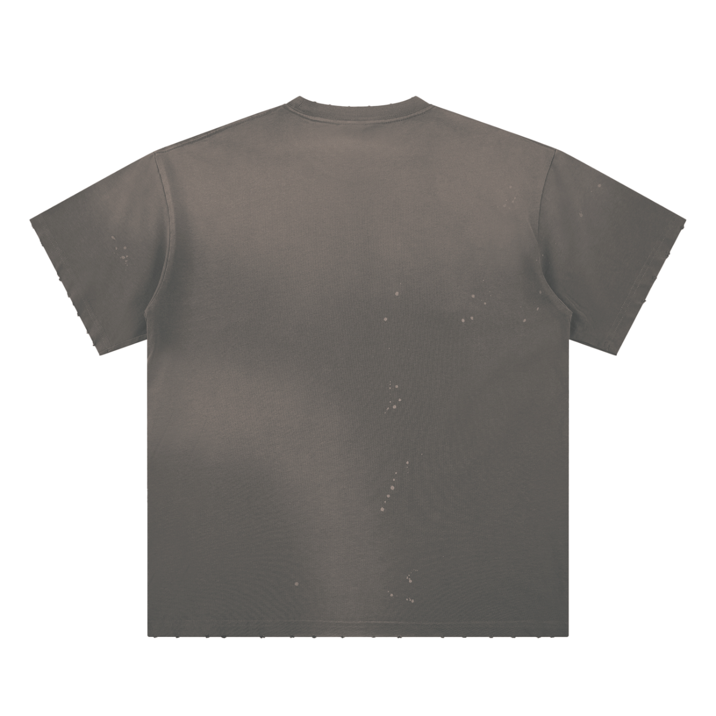 Cultura Hand-Frayed Sunfade Paint Splatter Tee
