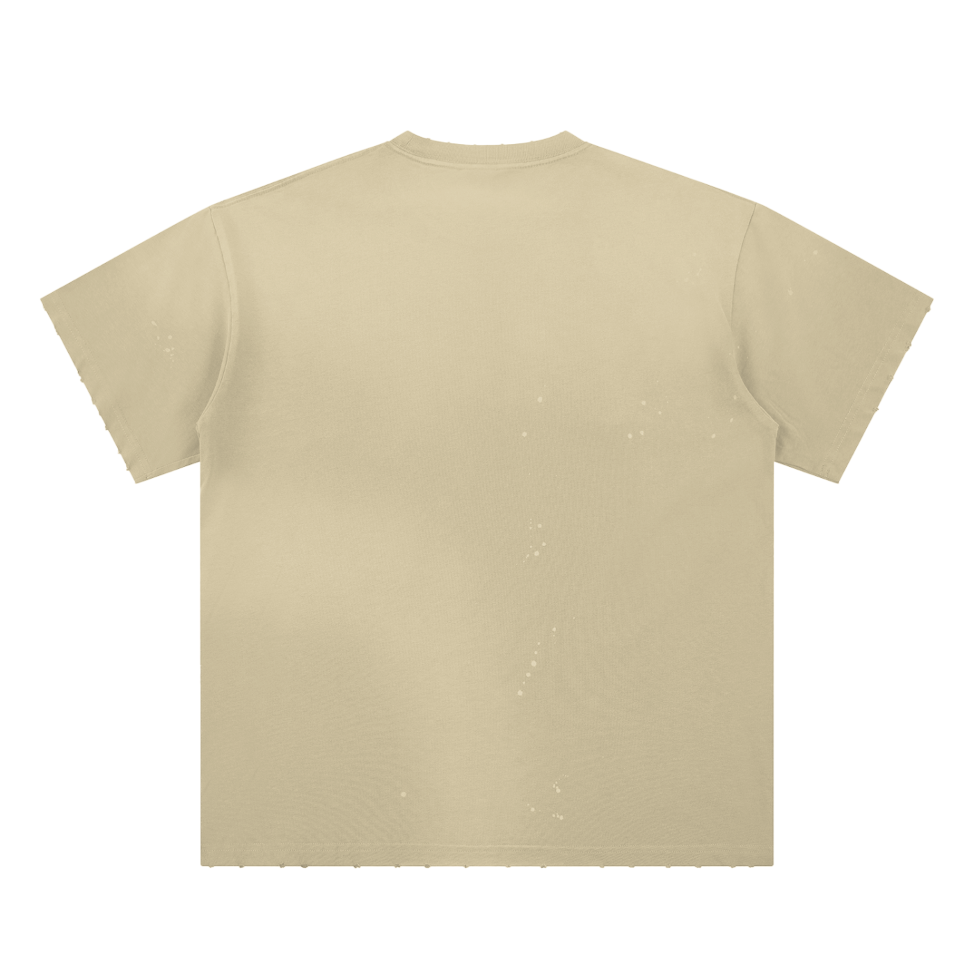 Cultura Hand-Frayed Sunfade Paint Splatter Tee